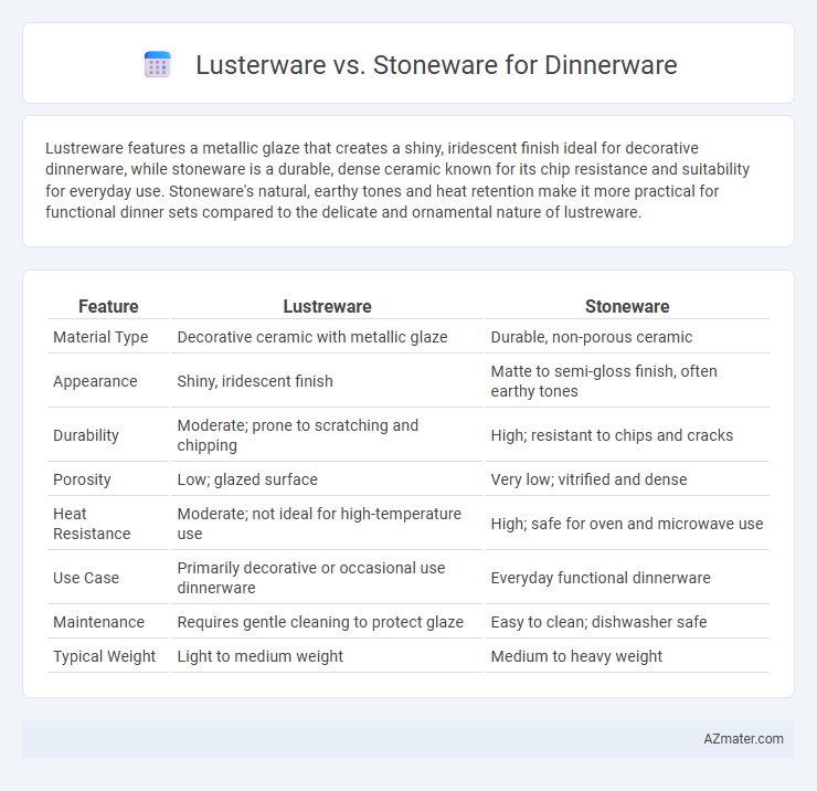 Lusterware vs. Stoneware for Dinnerware - What is The Difference?