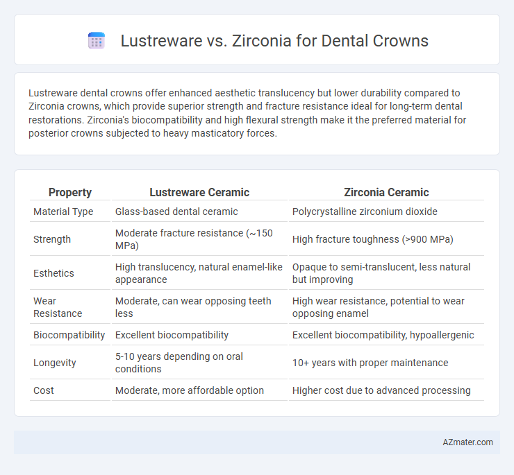 Lustreware vs. Zirconia for Dental Crowns - What is The Difference?