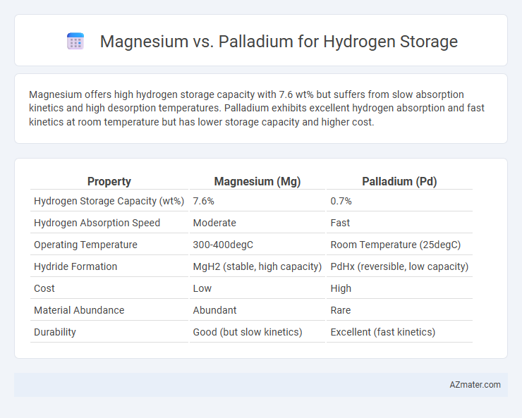 Magnesium vs. Palladium for Hydrogen Storage - What is The Difference?
