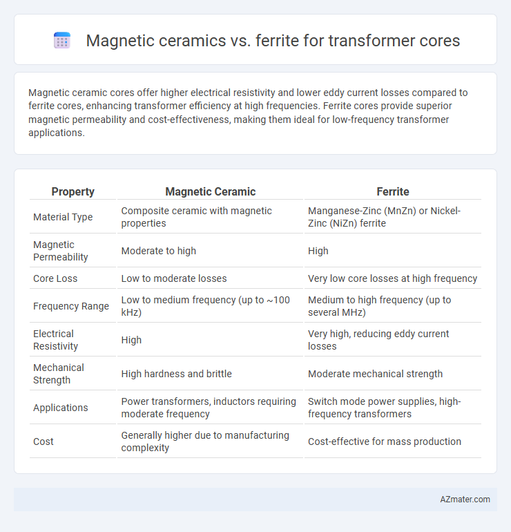 Magnetic ceramics vs. ferrite for transformer cores - What is The Difference?