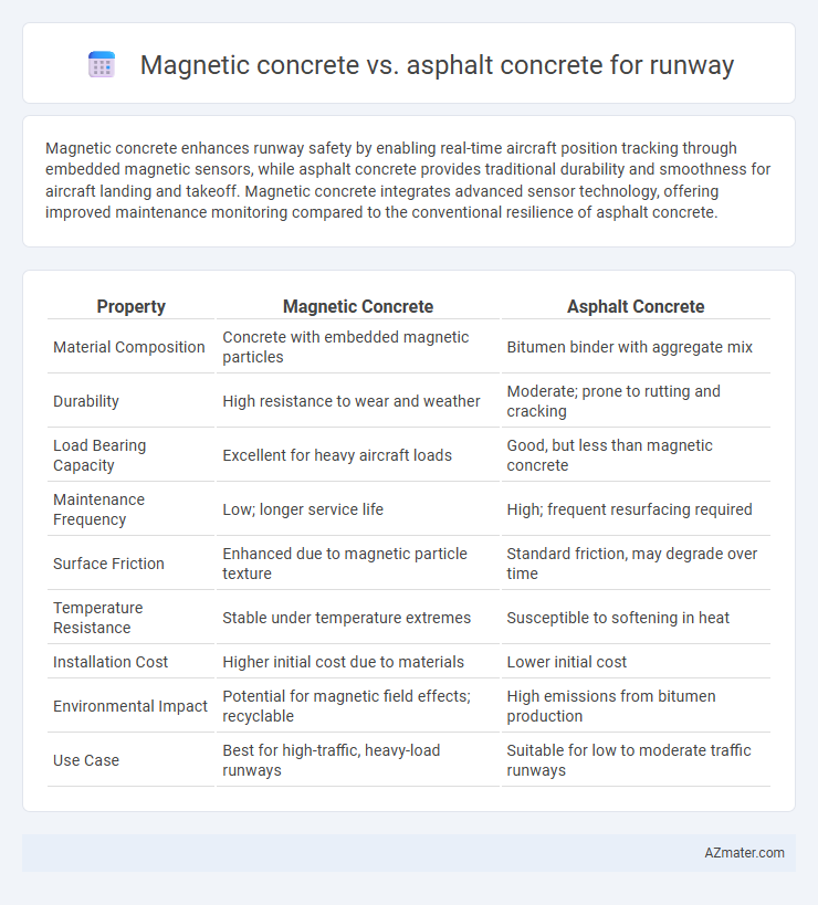 Magnetic concrete vs. asphalt concrete for runway - What is The Difference?