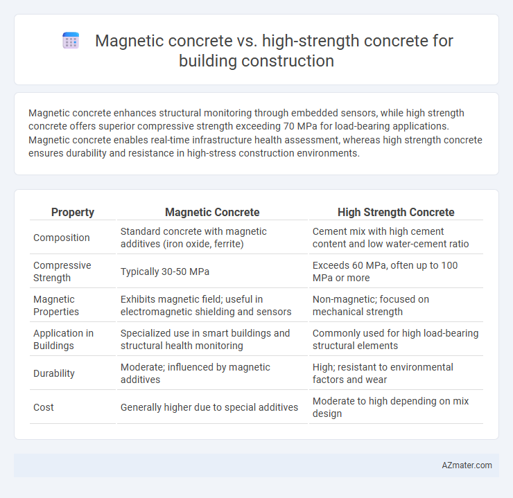 Magnetic concrete vs. high-strength concrete for building construction - What is The Difference?