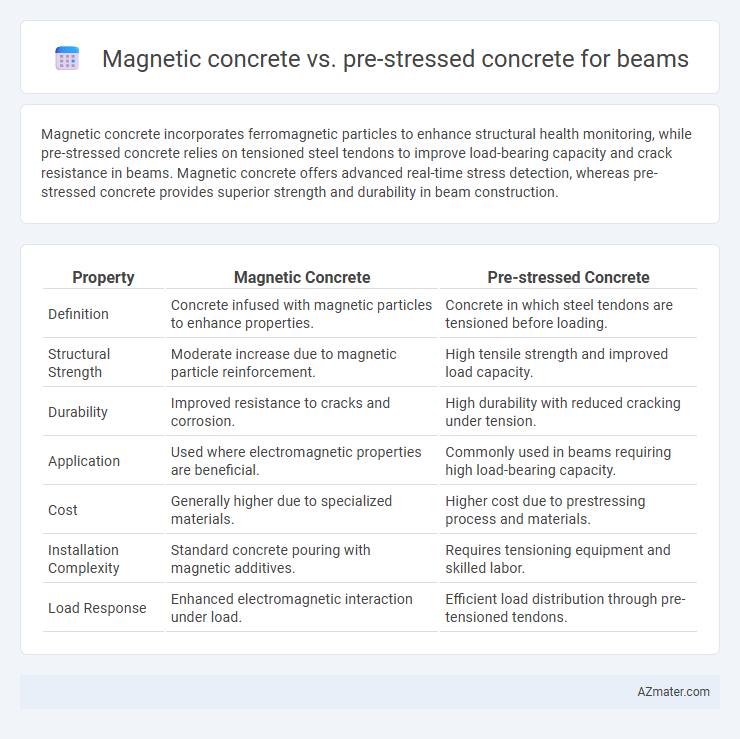 Magnetic concrete vs. pre-stressed concrete for beams - What is The Difference?