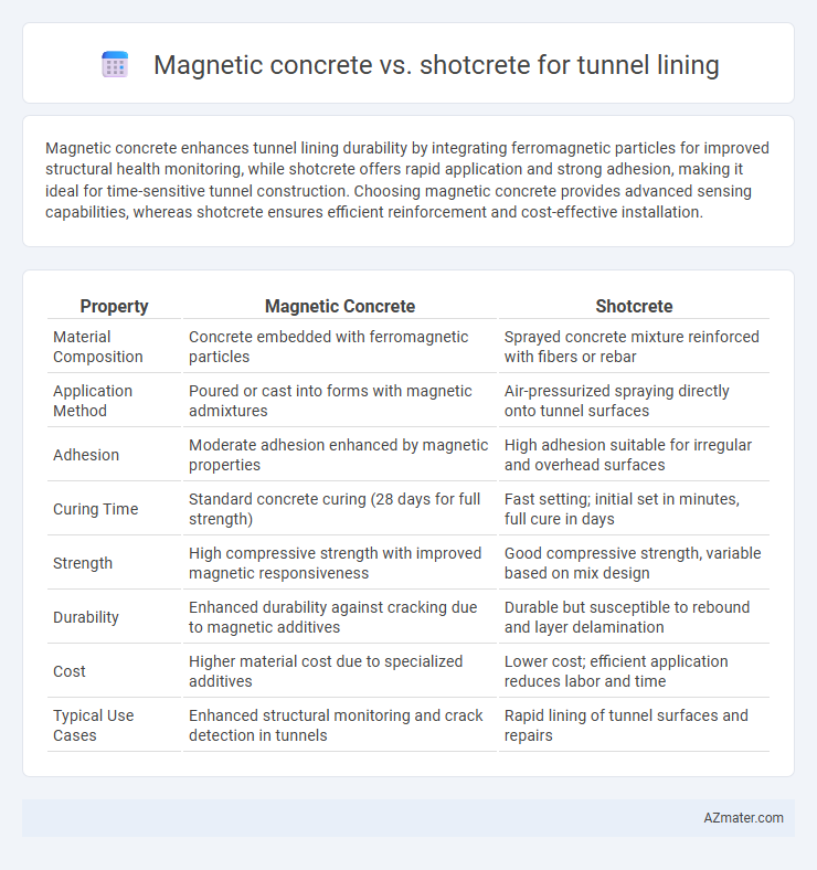 Magnetic concrete vs. shotcrete for tunnel lining - What is The Difference?
