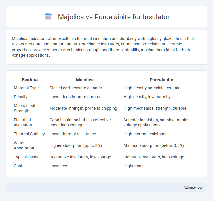 Majolica vs Porcelainite for Insulator - What is The Difference?