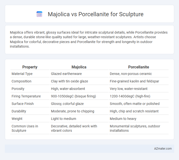 Majolica vs Porcellanite for Sculpture - What is The Difference?