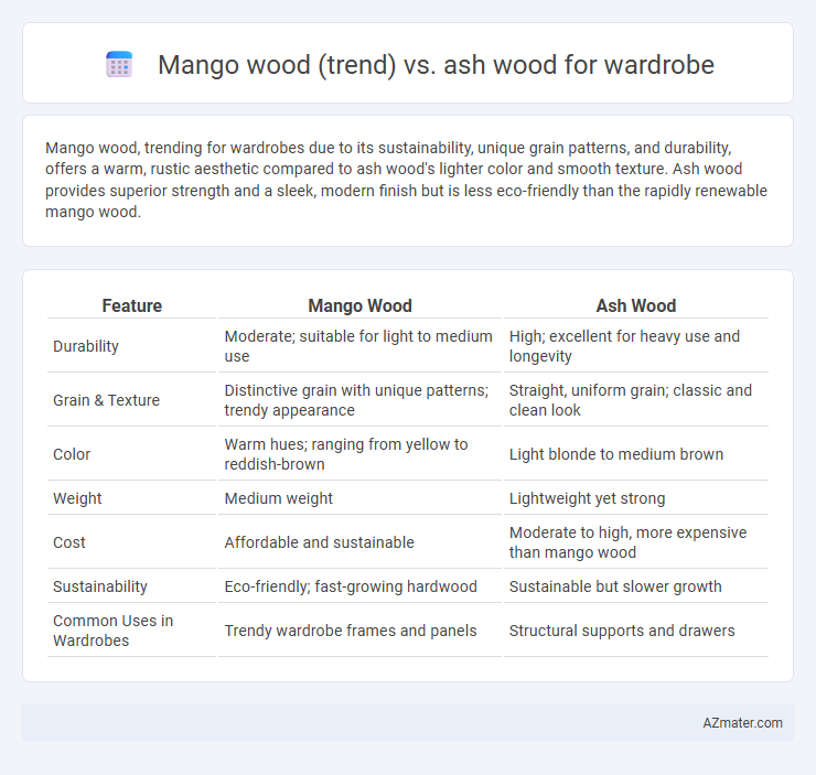 Mango wood (trend) vs. ash wood for wardrobe - What is The Difference?