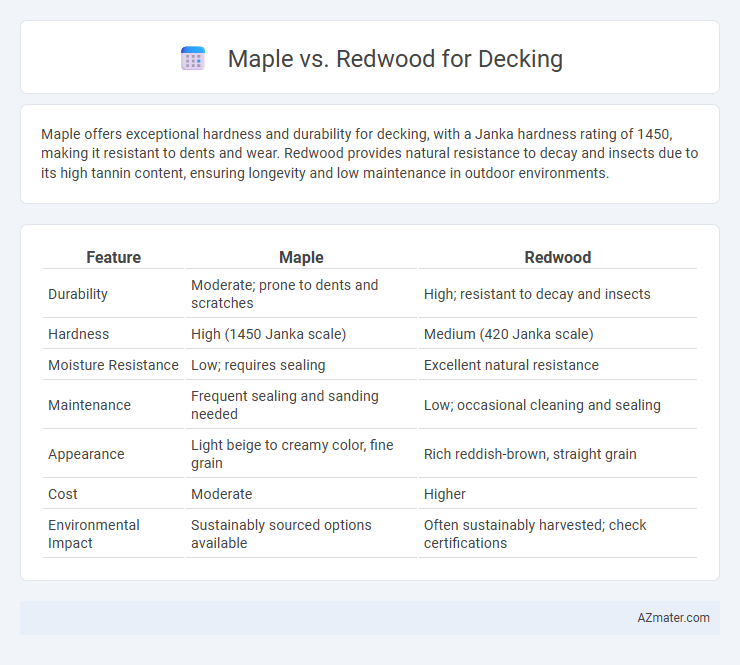 Maple vs. Redwood for Decking - What is The Difference?