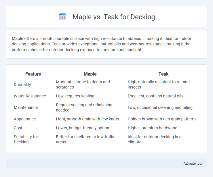 Maple vs. Teak for Decking - What is The Difference?