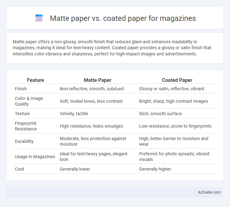 Matte paper vs. coated paper for magazines - What is The Difference?