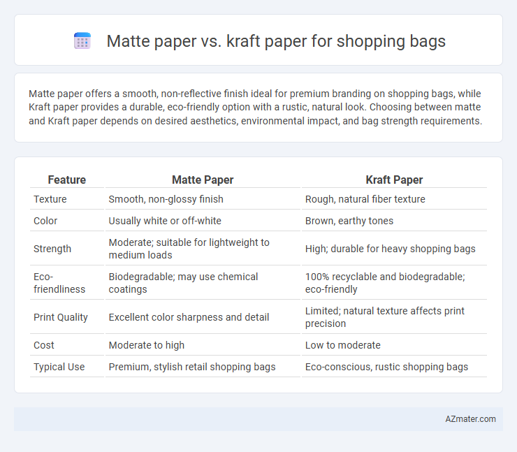 Matte paper vs. kraft paper for shopping bags - What is The Difference?
