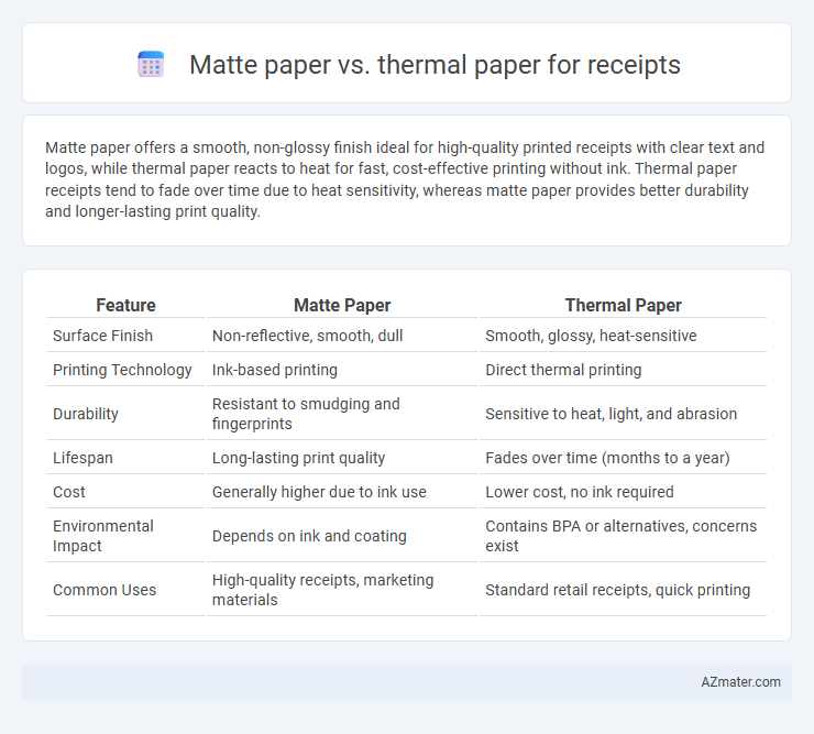 Matte paper vs. thermal paper for receipts - What is The Difference?