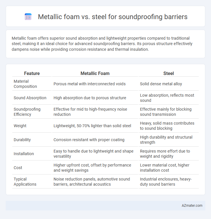 Metallic foam vs. steel for soundproofing barriers - What is The Difference?