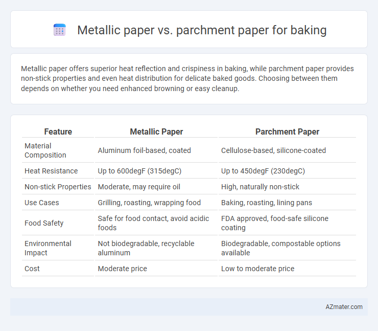 Metallic paper vs. parchment paper for baking - What is The Difference?