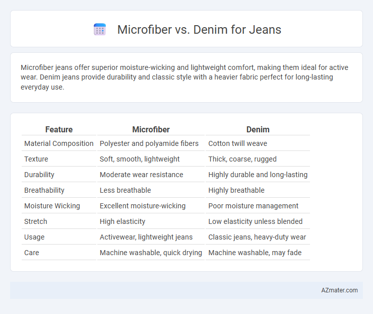 Microfiber vs. Denim for Jeans - What is The Difference?