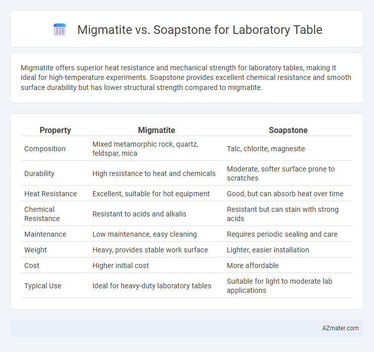 Migmatite vs. Soapstone for Laboratory Table - What is The Difference?