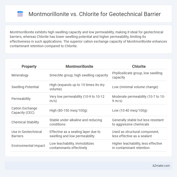 Montmorillonite vs. Chlorite for Geotechnical Barrier - What is The Difference?