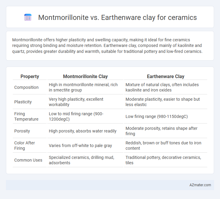 Montmorillonite vs. Earthenware clay for ceramics - What is The Difference?