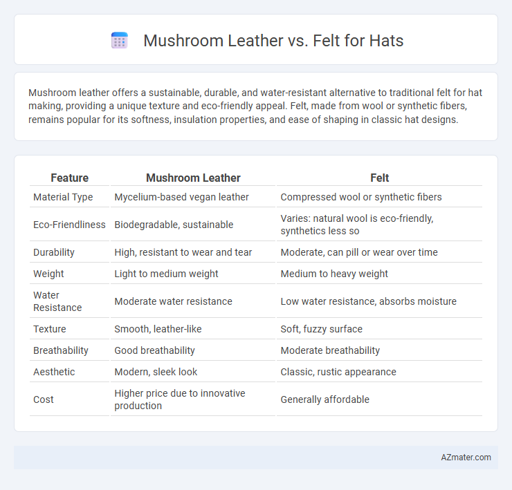 Mushroom Leather vs. Felt for Hats - What is The Difference?
