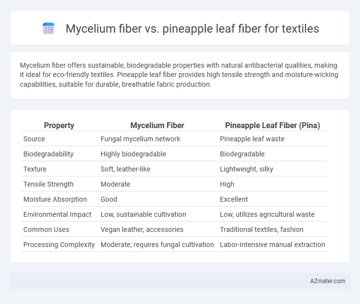Mycelium fiber vs. pineapple leaf fiber for textiles - What is The Difference?