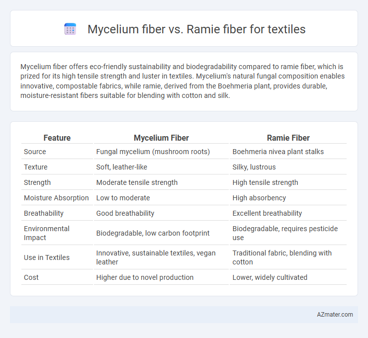 Mycelium fiber vs. Ramie fiber for textiles - What is The Difference?