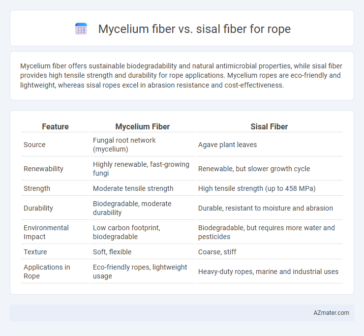 Mycelium fiber vs. sisal fiber for rope - What is The Difference?