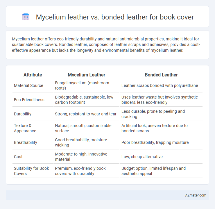 Mycelium leather vs. bonded leather for book cover - What is The Difference?
