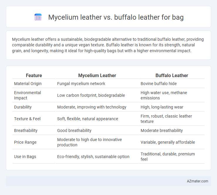 Mycelium leather vs. buffalo leather for bag - What is The Difference?