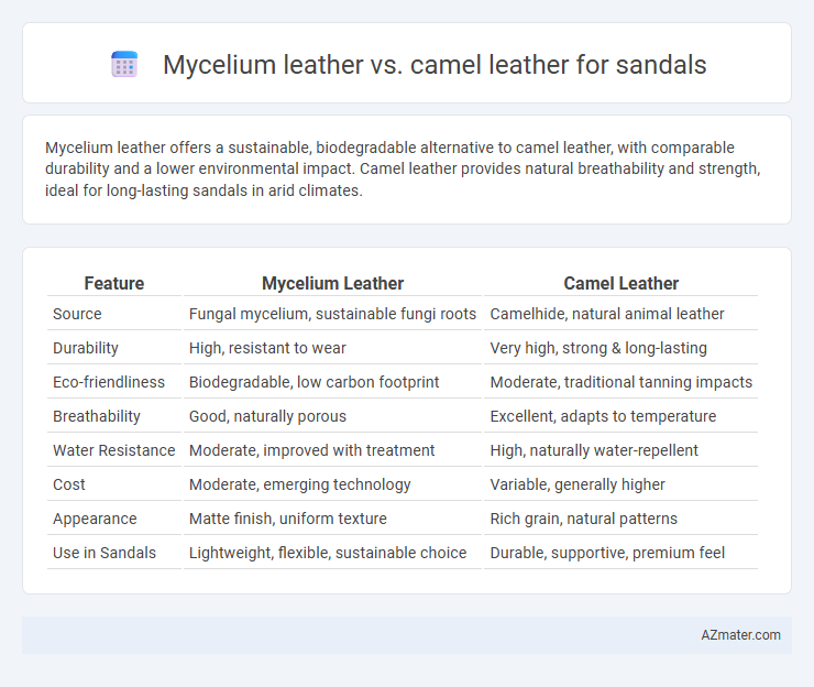 Mycelium leather vs. camel leather for sandals - What is The Difference?