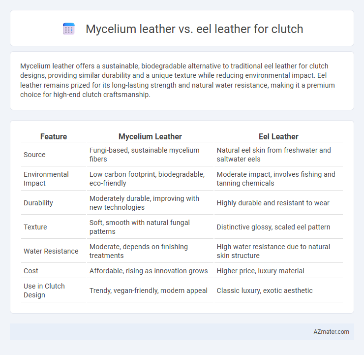 Mycelium leather vs. eel leather for clutch - What is The Difference?