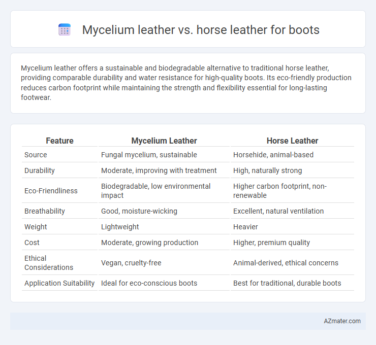 Mycelium leather vs. horse leather for boots - What is The Difference?