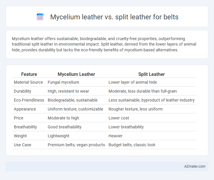 Mycelium leather vs. split leather for belts - What is The Difference?