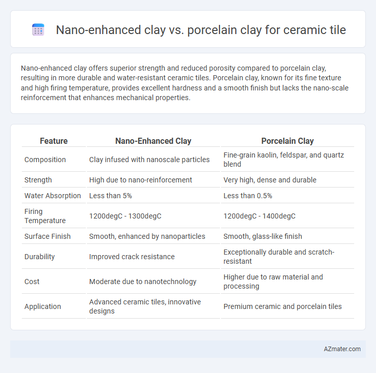 Nano-enhanced clay vs. porcelain clay for ceramic tile - What is The Difference?