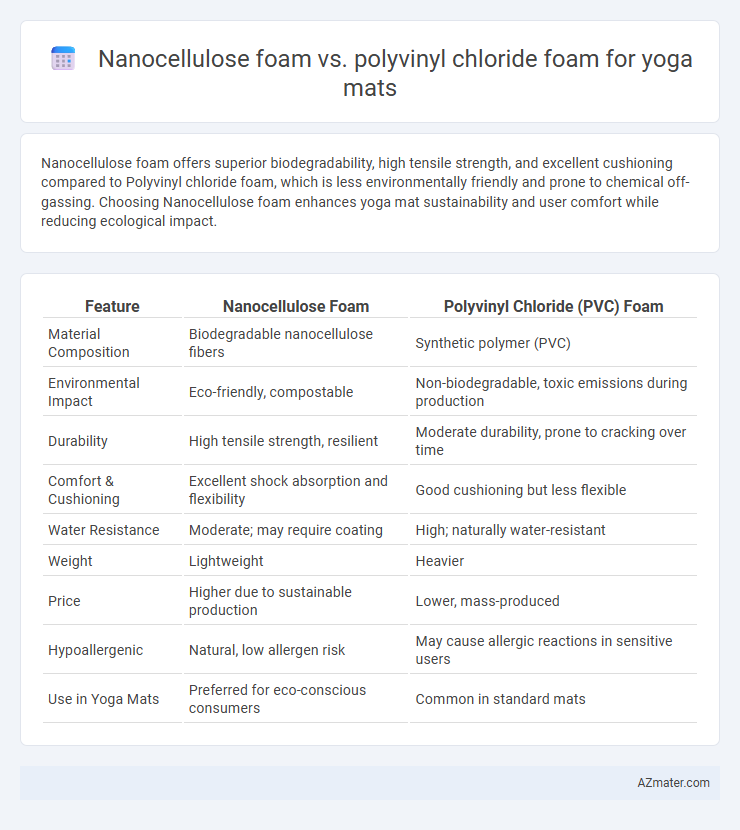 Nanocellulose foam vs. polyvinyl chloride foam for yoga mats - What is The Difference?