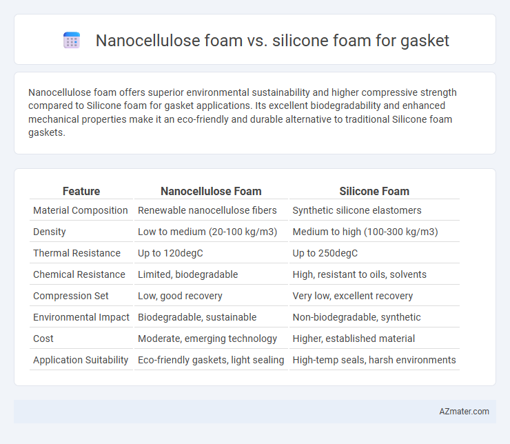 Nanocellulose foam vs. silicone foam for gasket - What is The Difference?
