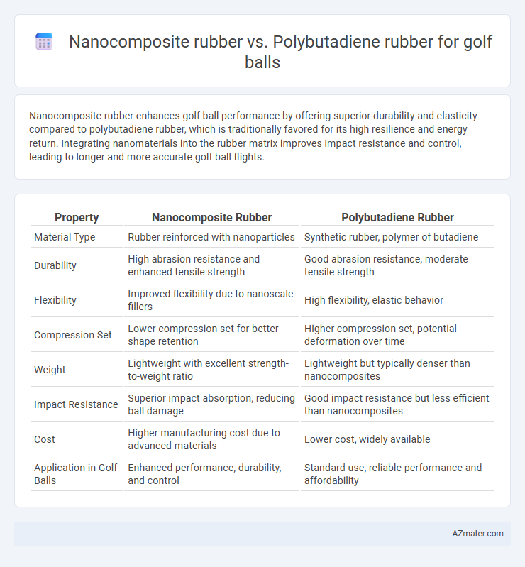 Nanocomposite rubber vs. Polybutadiene rubber for golf balls - What is The Difference?