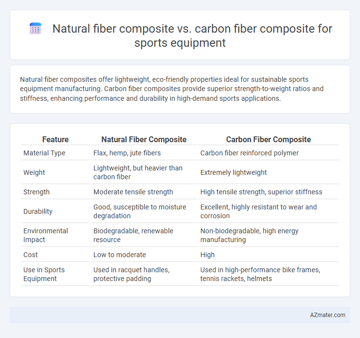 Natural fiber composite vs. carbon fiber composite for sports equipment - What is The Difference?