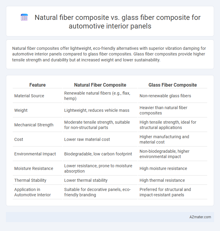 Natural fiber composite vs. glass fiber composite for automotive interior panels - What is The Difference?