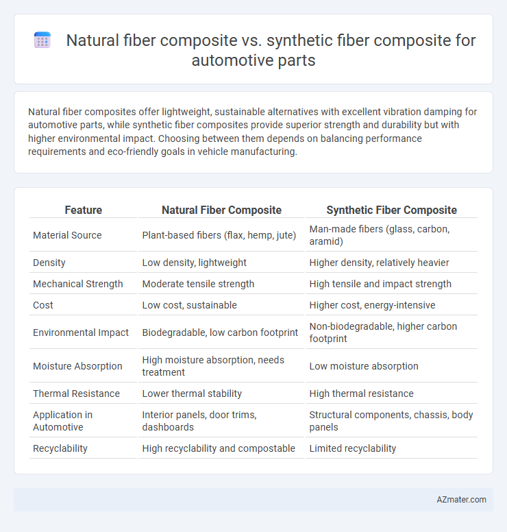 Natural fiber composite vs. synthetic fiber composite for automotive parts - What is The Difference?