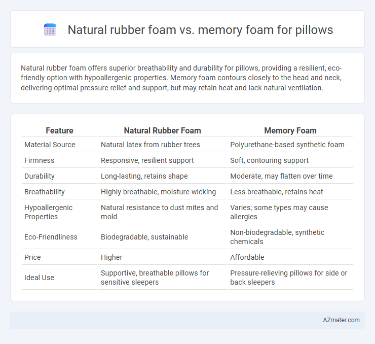 Natural rubber foam vs. memory foam for pillows - What is The Difference?