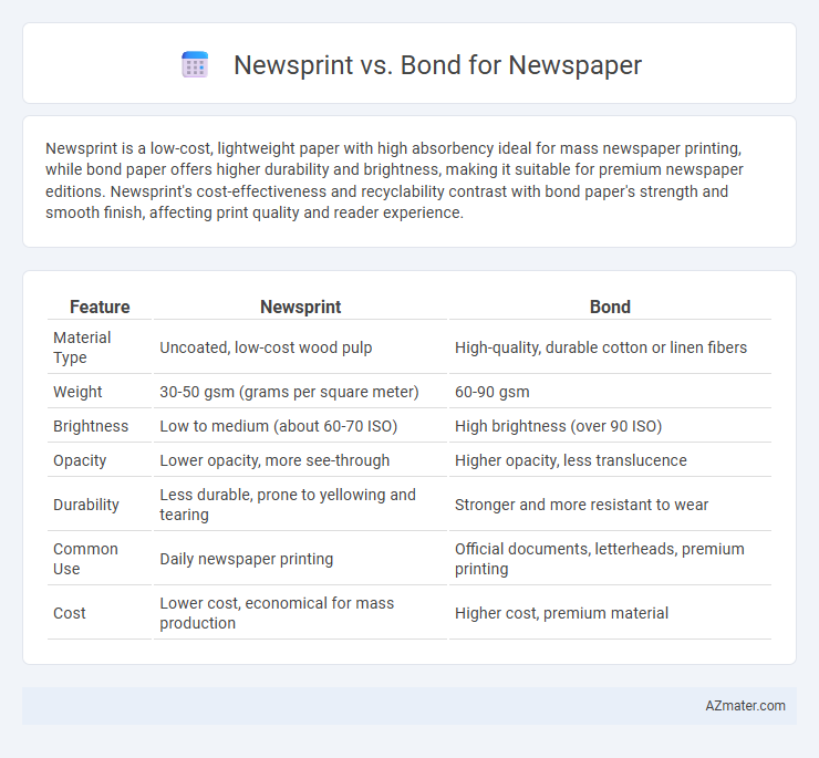 Newsprint vs. Bond for Newspaper - What is The Difference?