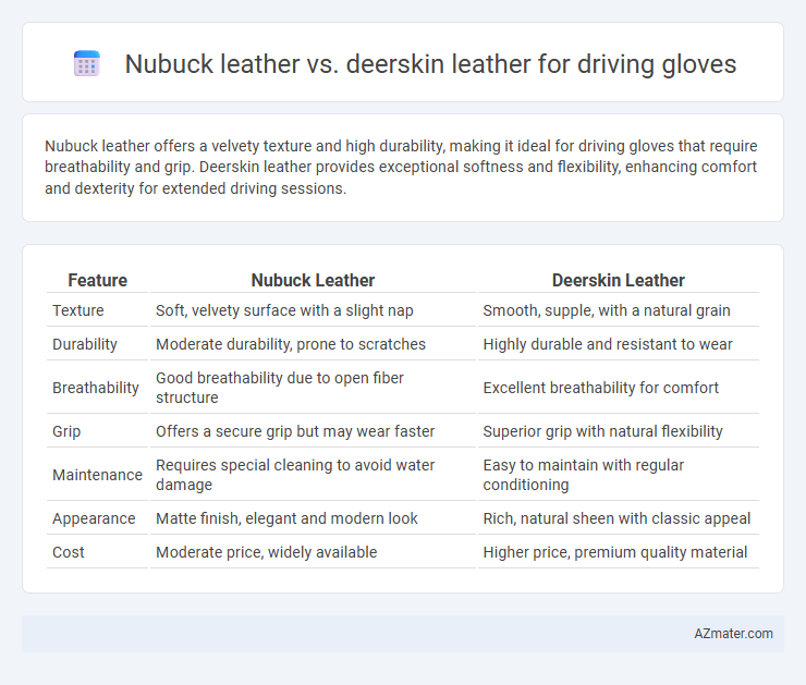 Nubuck leather vs. deerskin leather for driving gloves - What is The Difference?