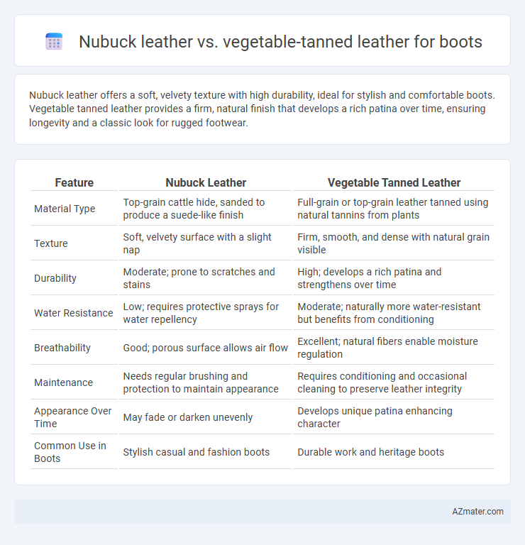 Nubuck leather vs. vegetable-tanned leather for boots - What is The Difference?