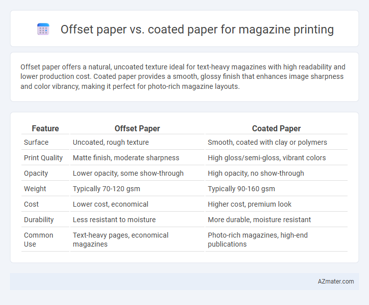 Offset paper vs. coated paper for magazine printing - What is The Difference?