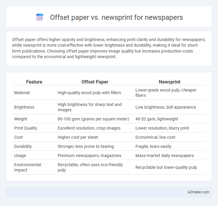Offset paper vs. newsprint for newspapers - What is The Difference?
