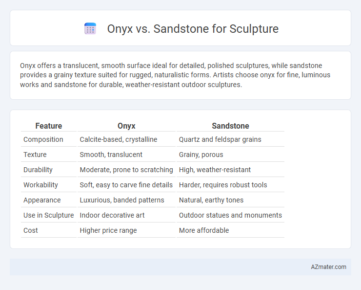 Onyx vs. Sandstone for Sculpture - What is The Difference?
