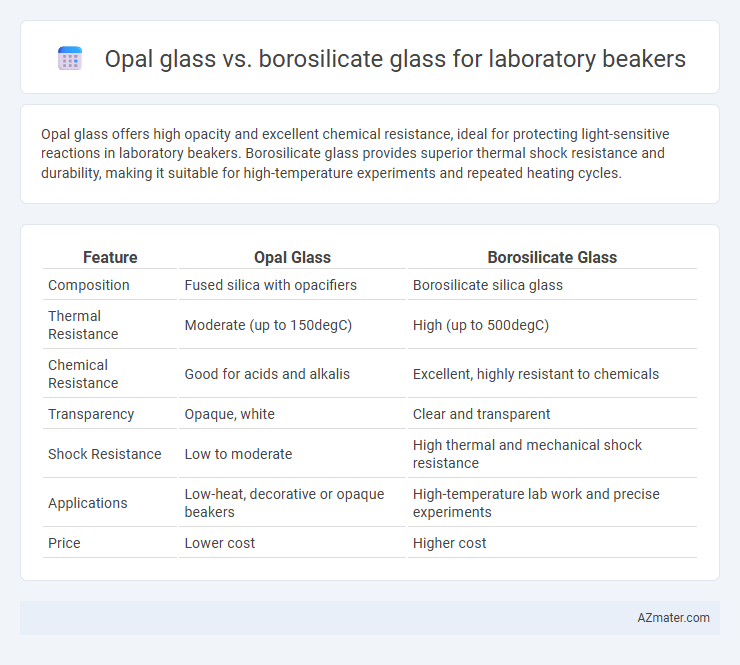 Opal glass vs. borosilicate glass for laboratory beakers - What is The Difference?