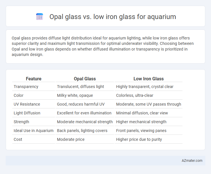 Opal glass vs. low iron glass for aquarium - What is The Difference?