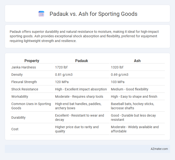Padauk vs. Ash for Sporting Goods - What is The Difference?