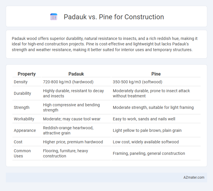 Padauk vs. Pine for Construction - What is The Difference?
